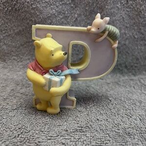 Winnie the Pooh and Piglet Letter P Figurine
